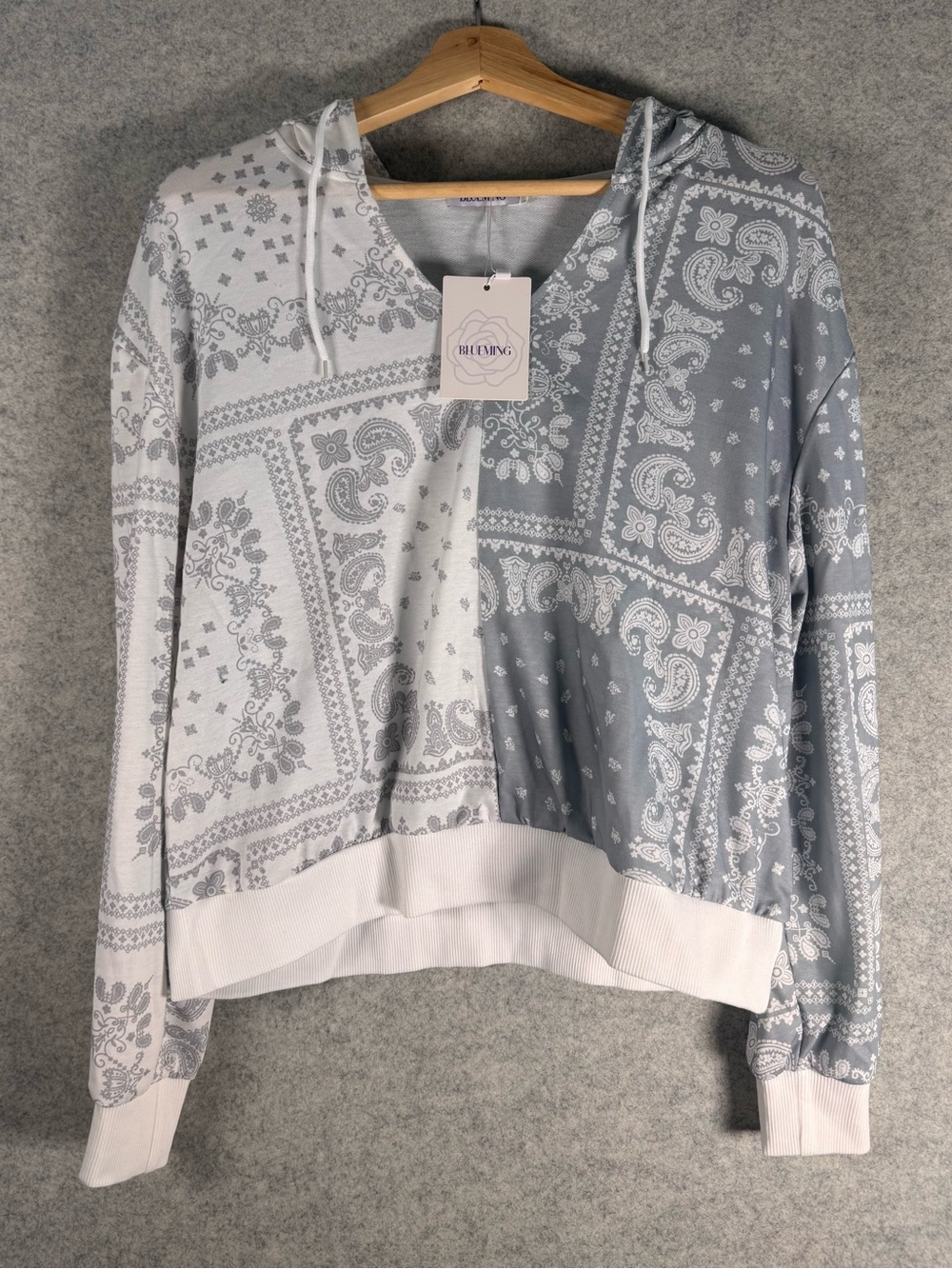 Bandana Print Hoodie Set